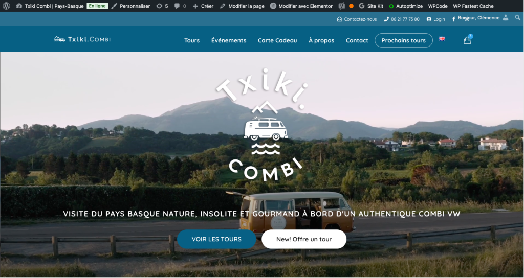 Txiki Combi | Visite du Pays Basque en Combi Volkswagen